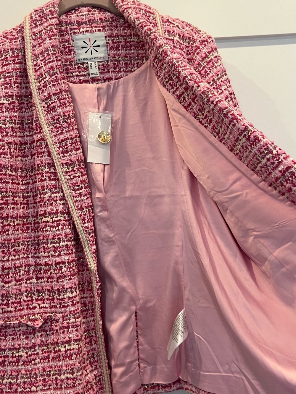 NWT Isaac Mizrahi pink jacket - Picture 4 of 8